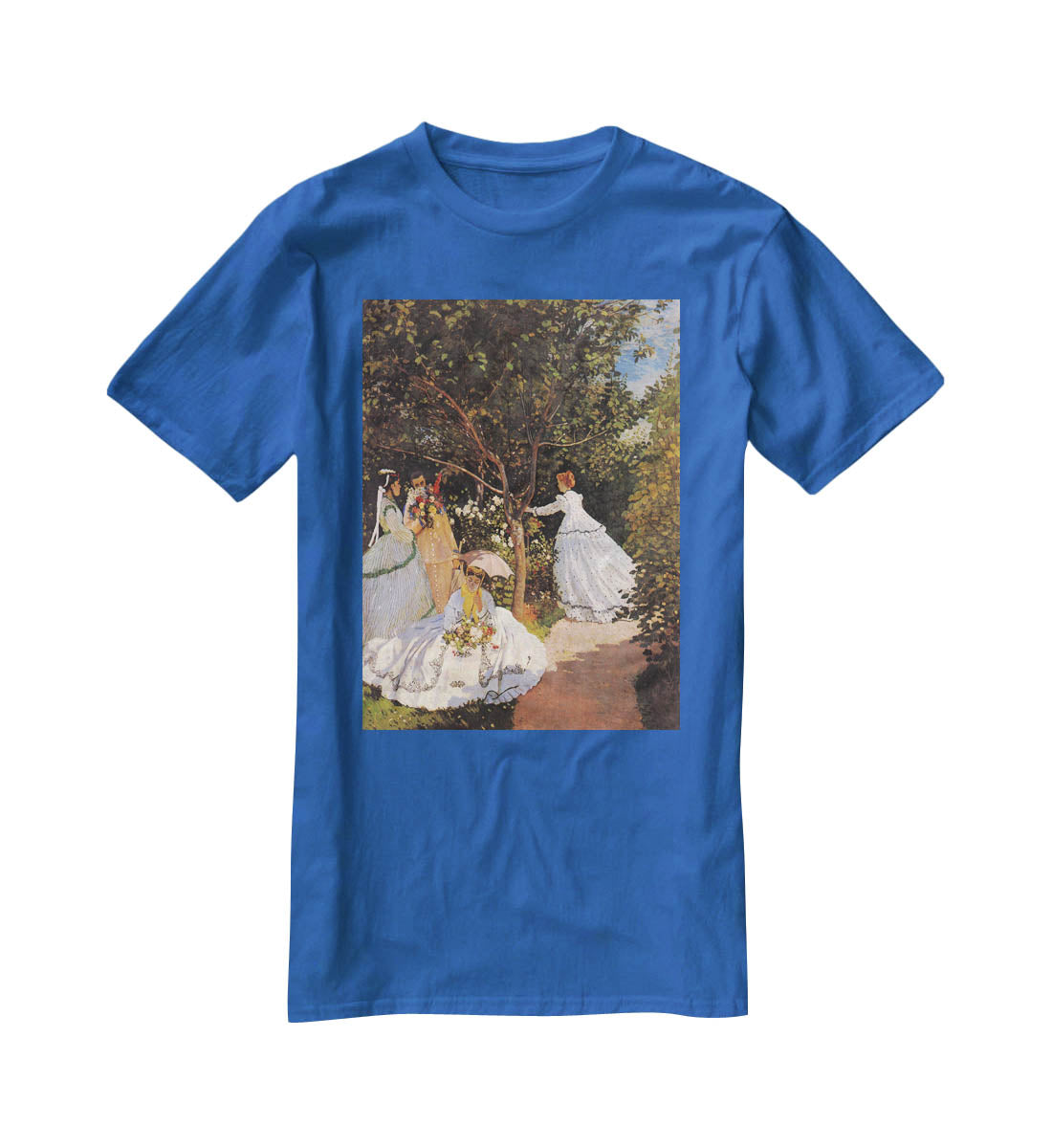 Women in the Garden by Monet T-Shirt - Canvas Art Rocks - 2