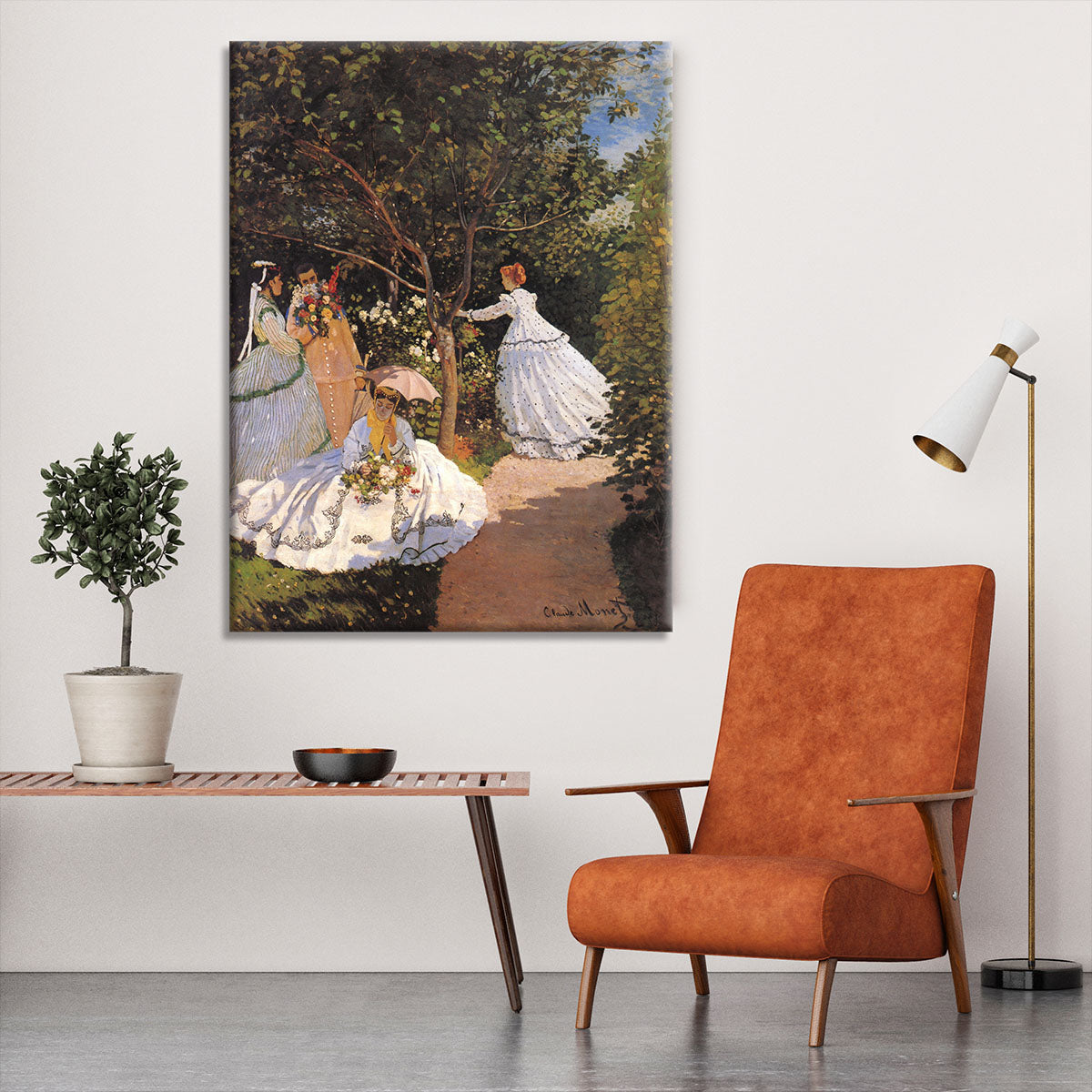 Women in the Garden by Monet Canvas Print or Poster - Canvas Art Rocks - 6