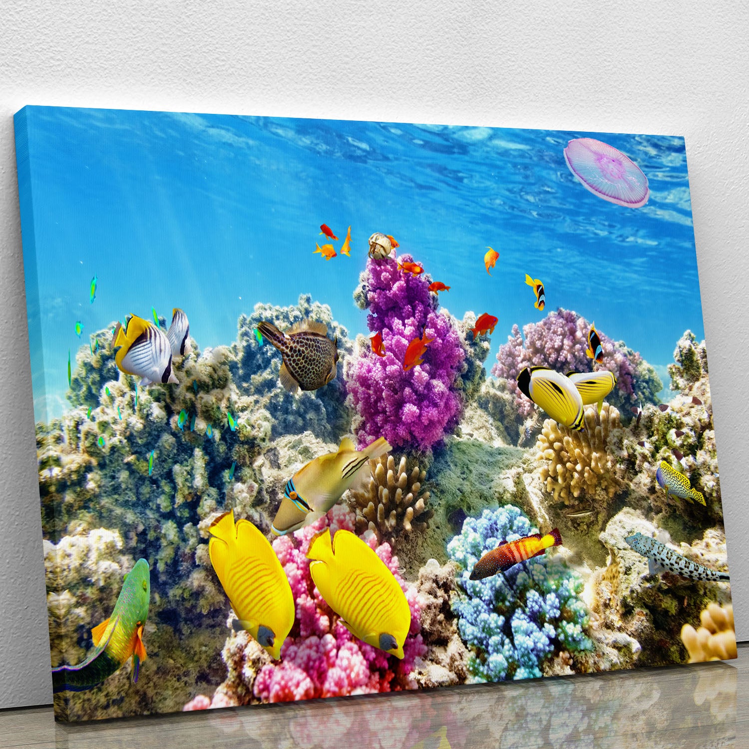 Wonderful and beautiful underwater Canvas Print or Poster - Canvas Art Rocks - 1