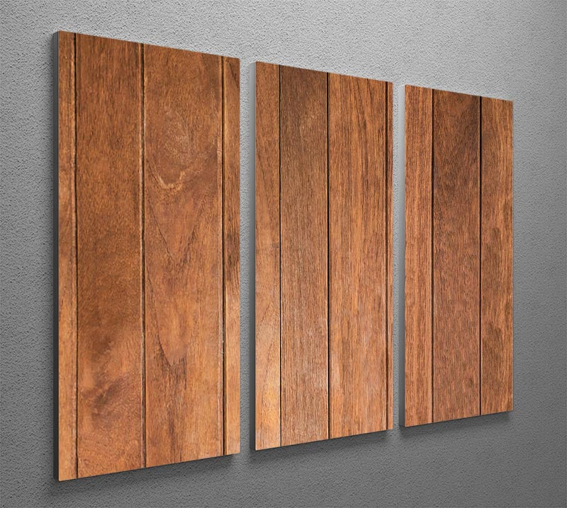 Wood arraged vertical pattern 3 Split Panel Canvas Print - Canvas Art Rocks - 2