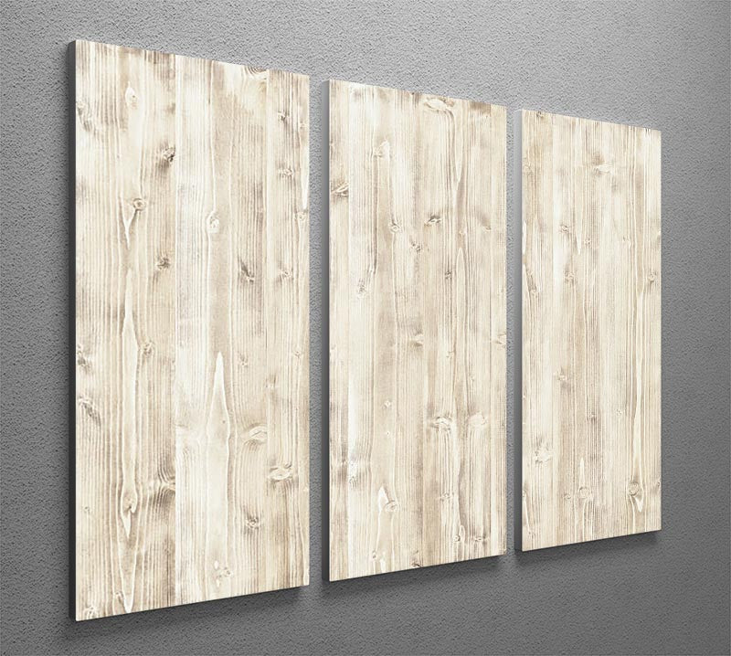 Wooden texture light wood 3 Split Panel Canvas Print - Canvas Art Rocks - 2