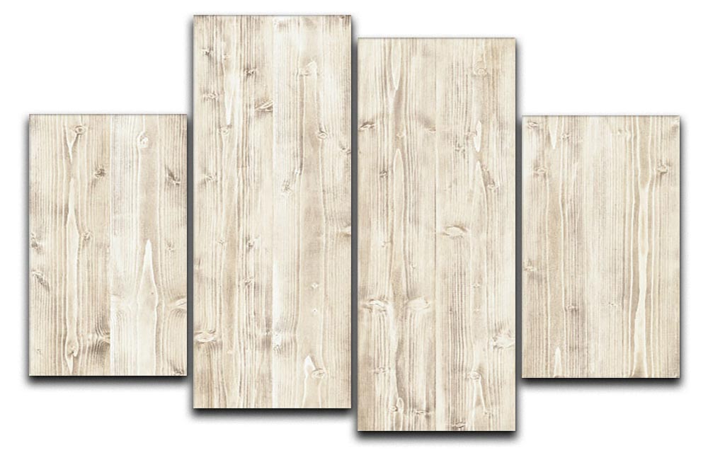 Wooden texture light wood 4 Split Panel Canvas - Canvas Art Rocks - 1
