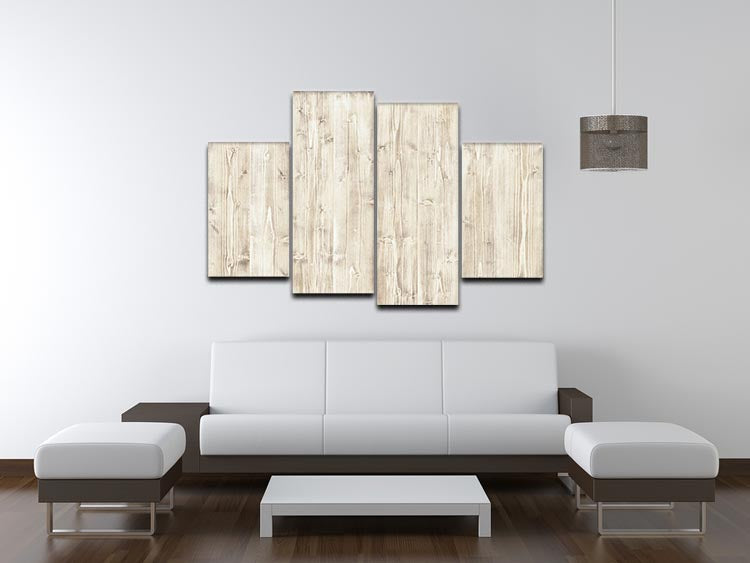 Wooden texture light wood 4 Split Panel Canvas - Canvas Art Rocks - 3