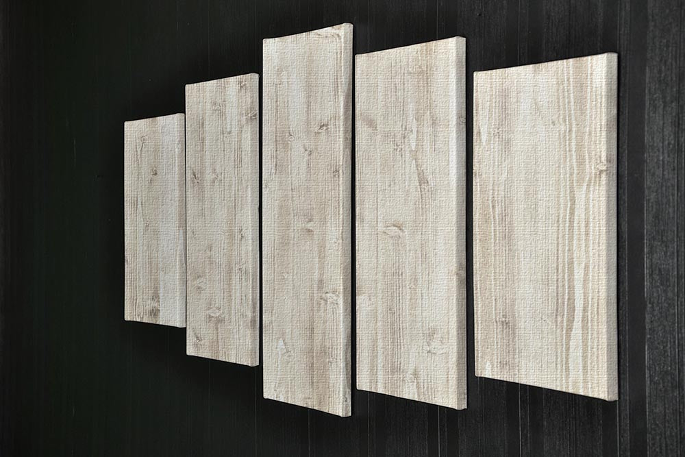 Wooden texture light wood 5 Split Panel Canvas - Canvas Art Rocks - 2