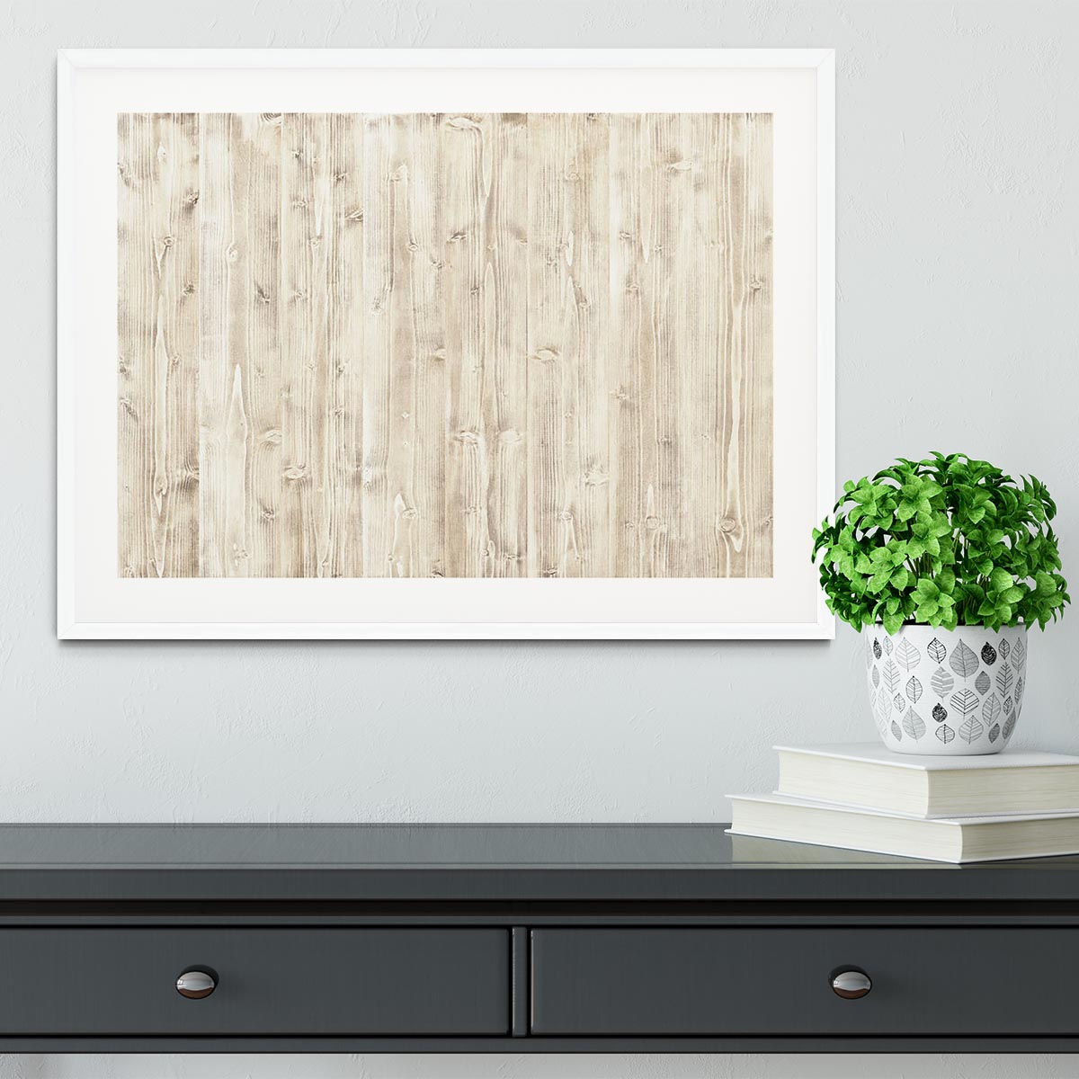 Wooden texture light wood Framed Print - Canvas Art Rocks - 5