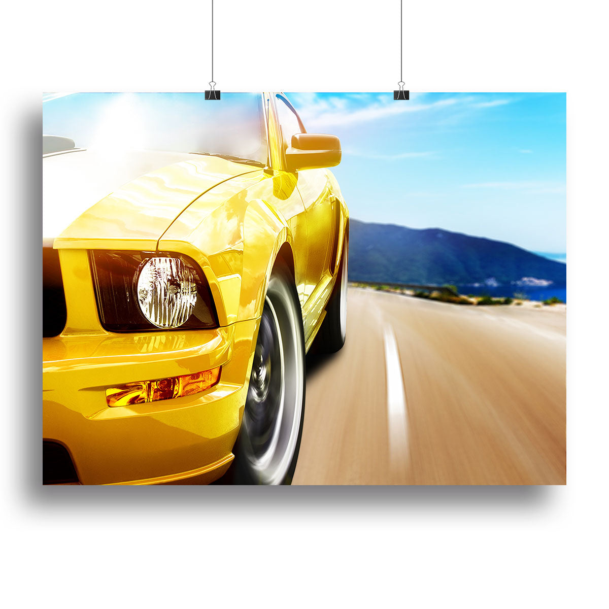 Yellow sport car Canvas Print or Poster - Canvas Art Rocks - 2