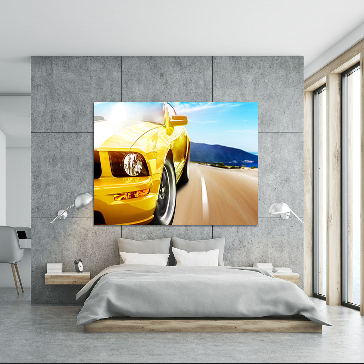 Yellow sport car Canvas Print or Poster - Canvas Art Rocks - 5