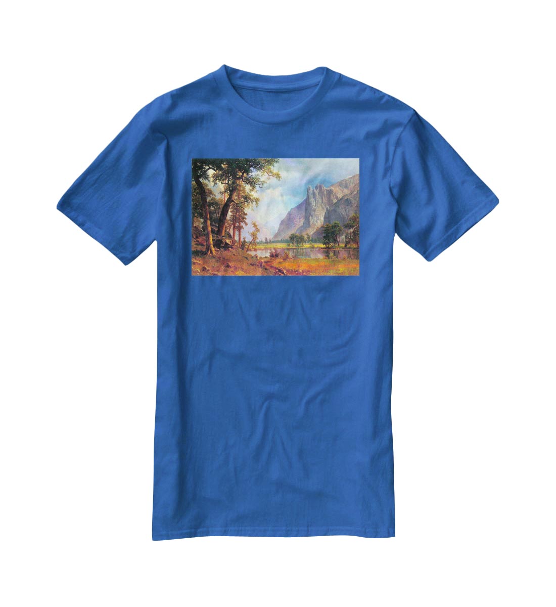 Yosemite Valley 2 by Bierstadt T-Shirt - Canvas Art Rocks - 2