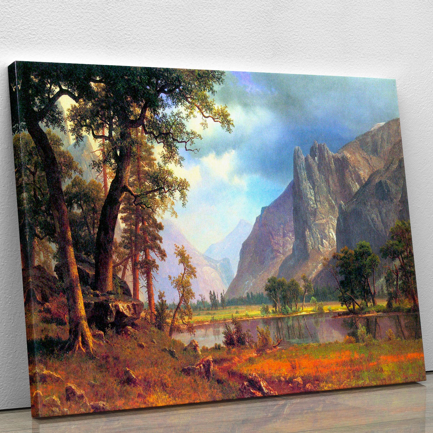 Yosemite Valley 2 by Bierstadt Canvas Print or Poster - Canvas Art Rocks - 1