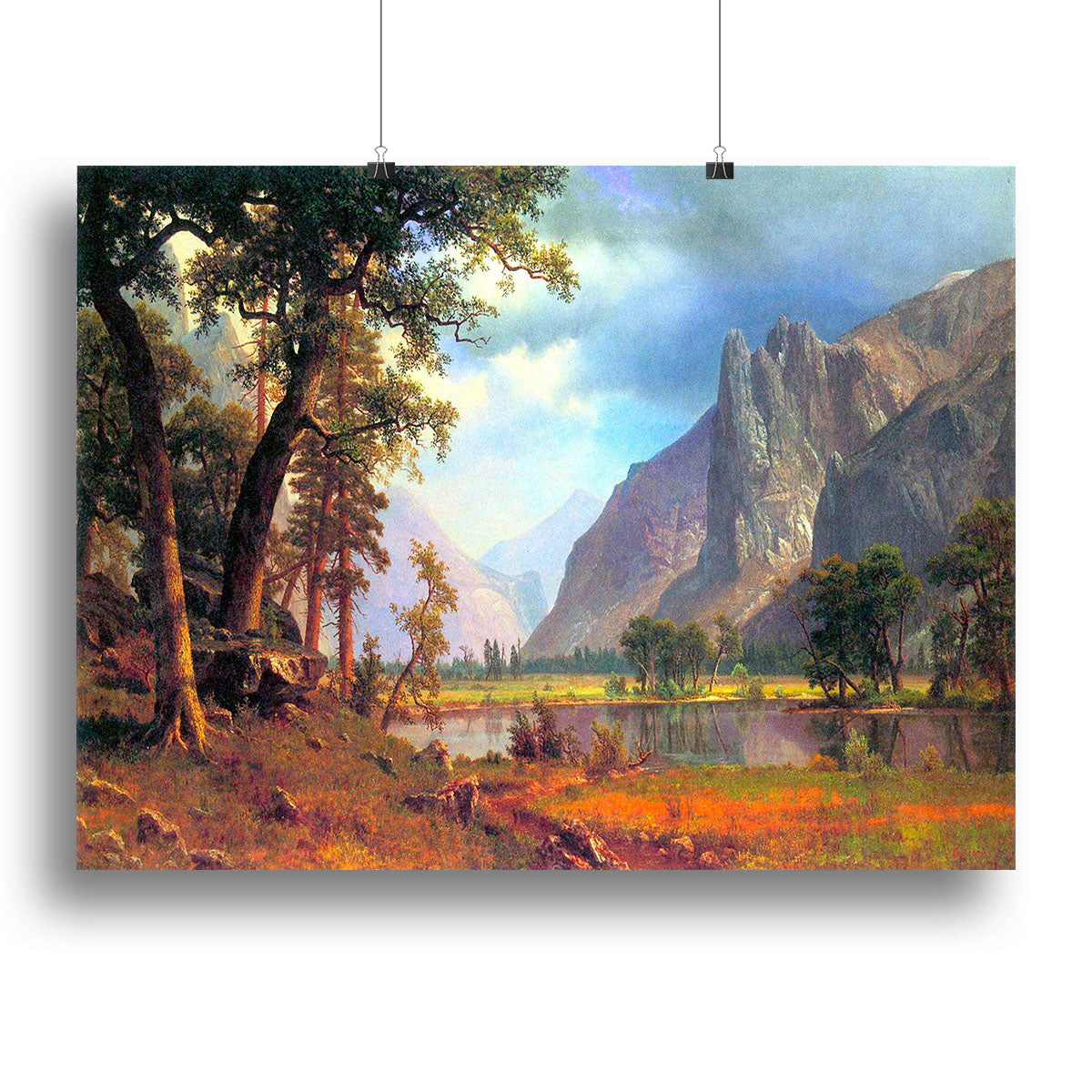 Yosemite Valley 2 by Bierstadt Canvas Print or Poster - Canvas Art Rocks - 2
