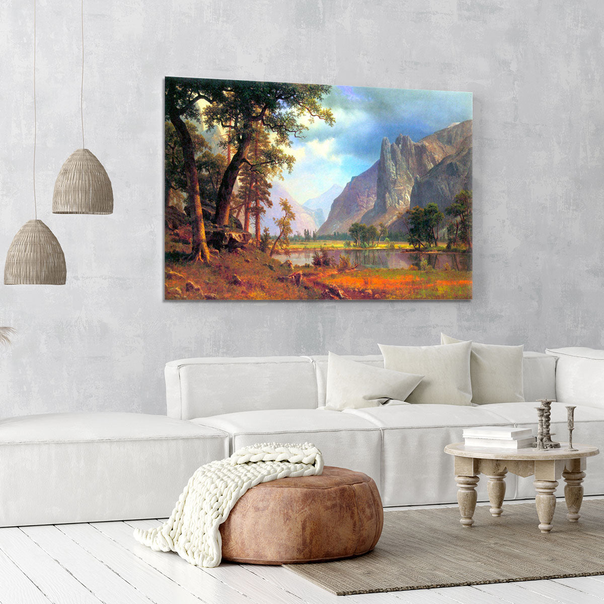Yosemite Valley 2 by Bierstadt Canvas Print or Poster - Canvas Art Rocks - 6