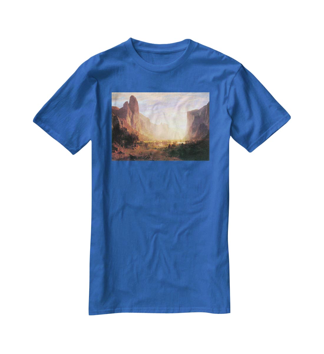 Yosemite Valley 3 by Bierstadt T-Shirt - Canvas Art Rocks - 2
