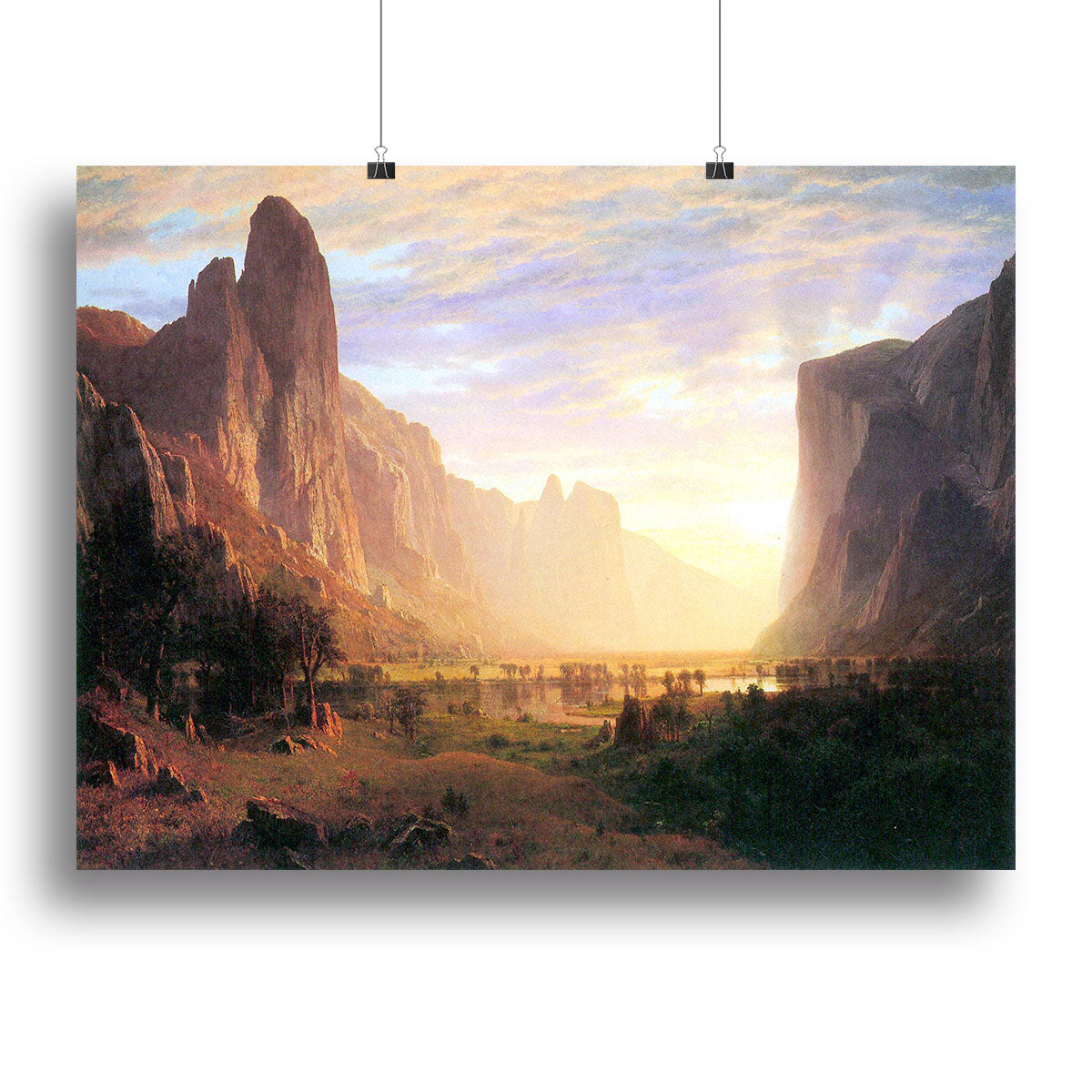 Yosemite Valley 3 by Bierstadt Canvas Print or Poster - Canvas Art Rocks - 2