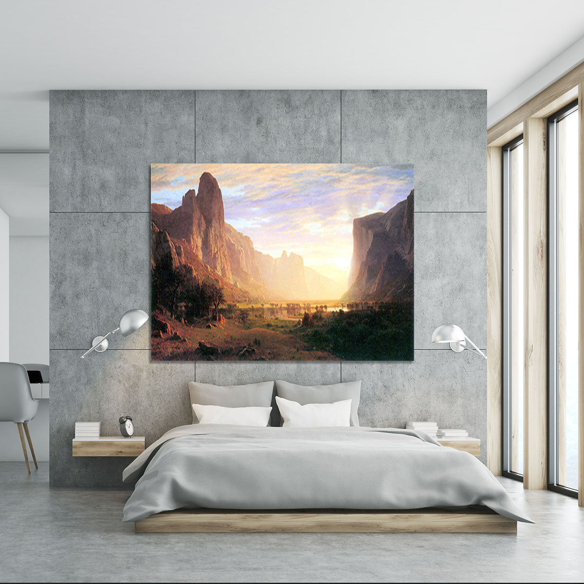 Yosemite Valley 3 by Bierstadt Canvas Print or Poster - Canvas Art Rocks - 5