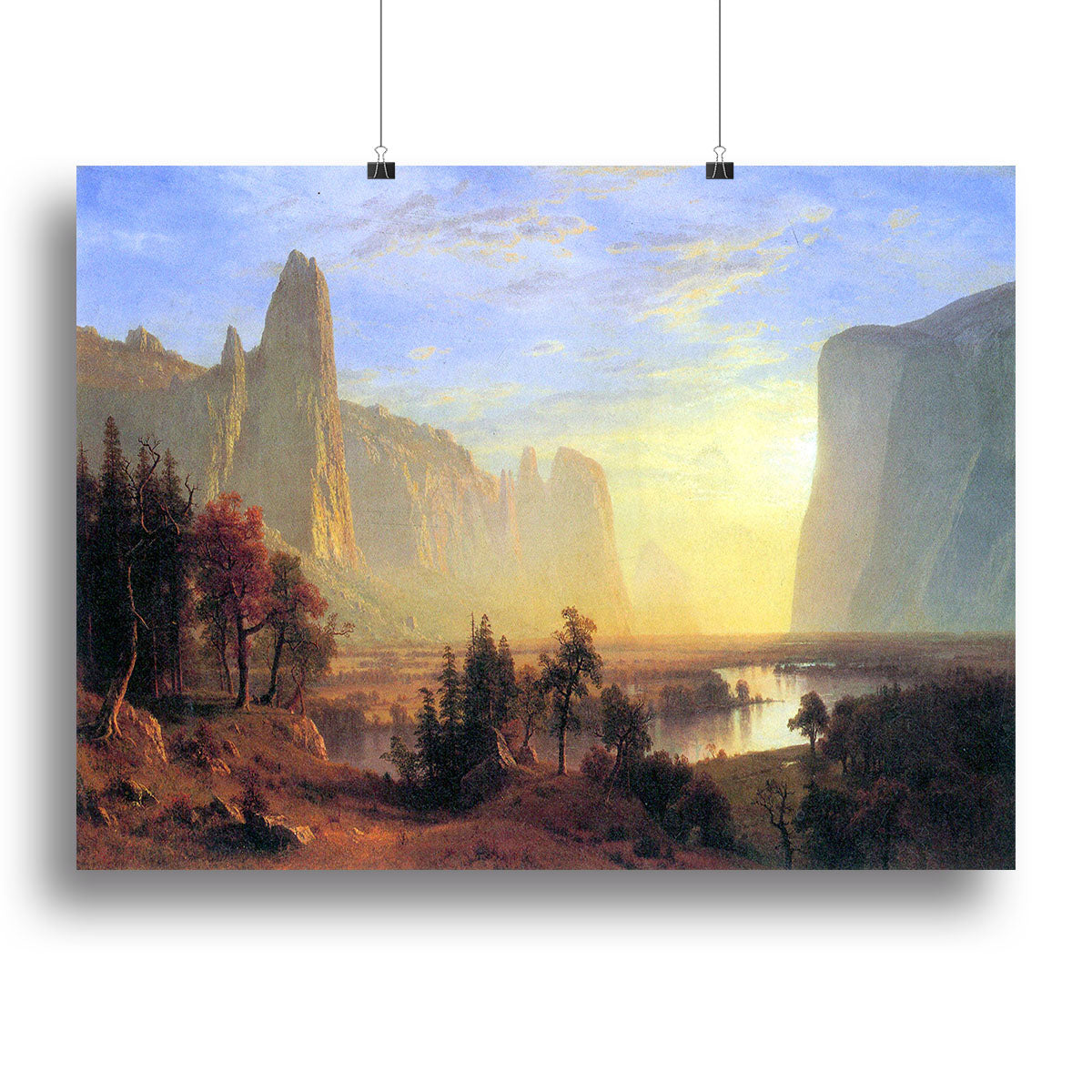 Yosemite Valley by Bierstadt Canvas Print or Poster - Canvas Art Rocks - 2