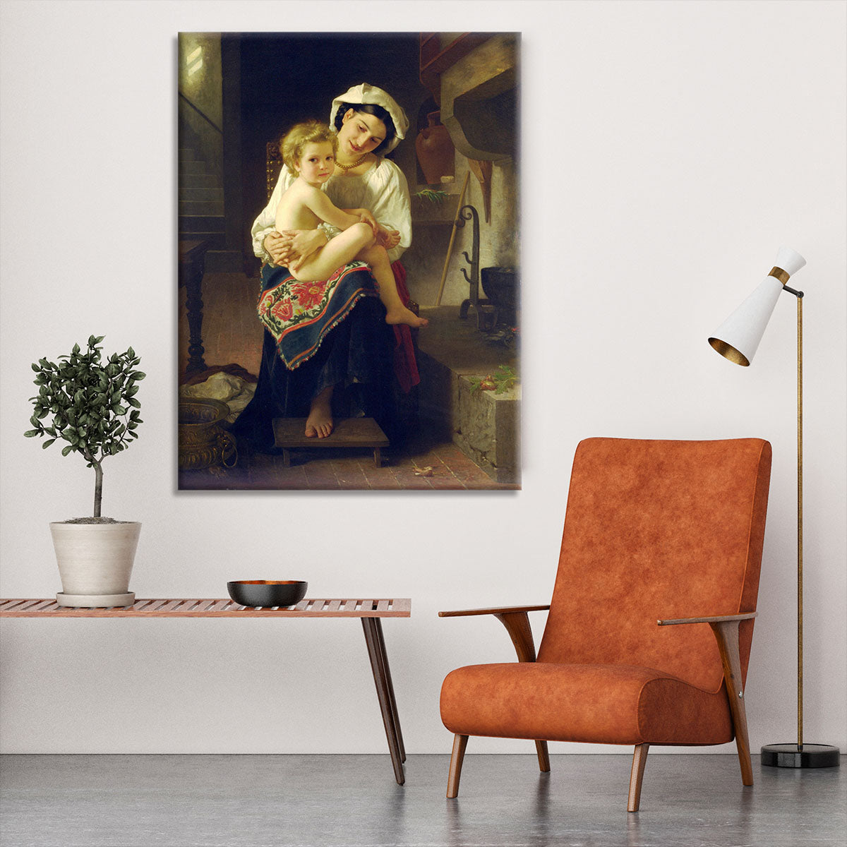 Young Mother Gazing At Her Child By Bouguereau Canvas Print or Poster - Canvas Art Rocks - 6
