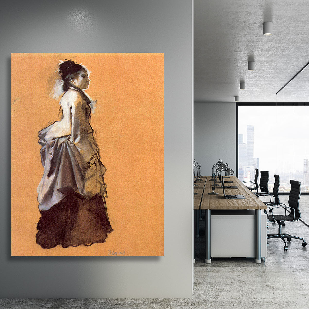 Young lady in the road costume by Degas Canvas Print or Poster - Canvas Art Rocks - 3