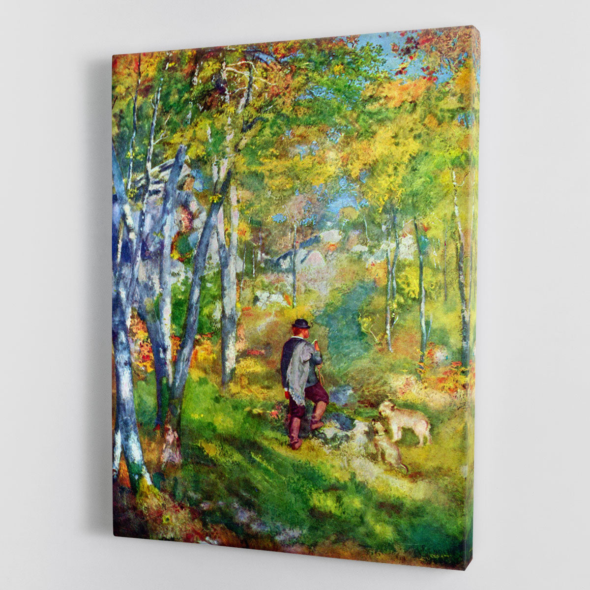 Young man in the forest of Fontainebleau by Renoir Canvas Print or Poster - Canvas Art Rocks - 1