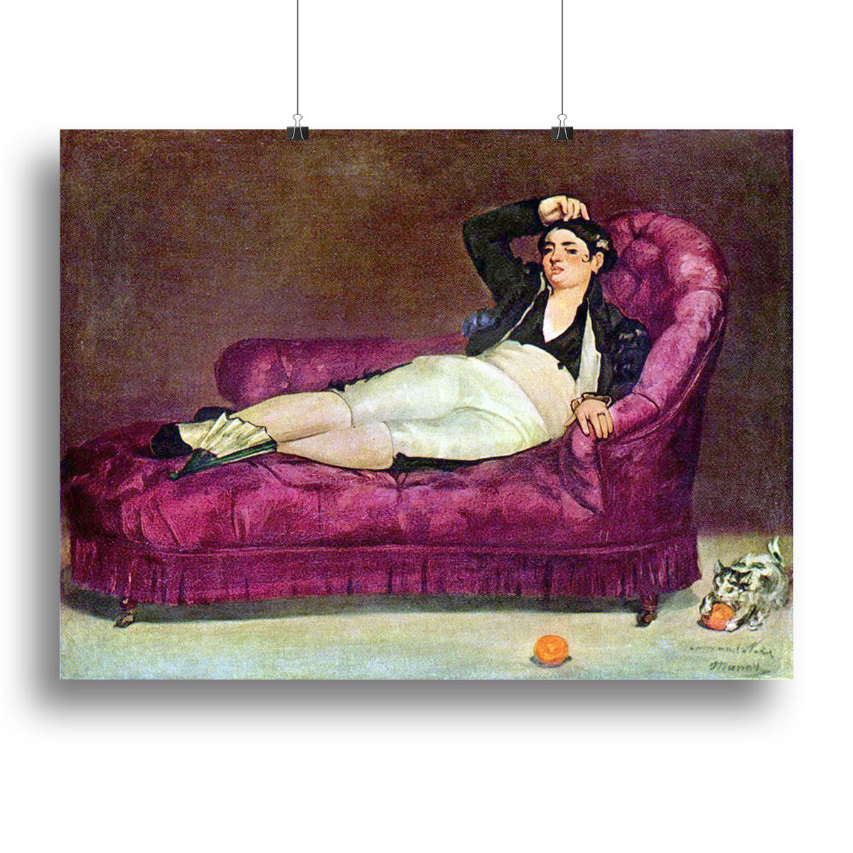 Young woman in Spanish dress by Manet Canvas Print or Poster - Canvas Art Rocks - 2