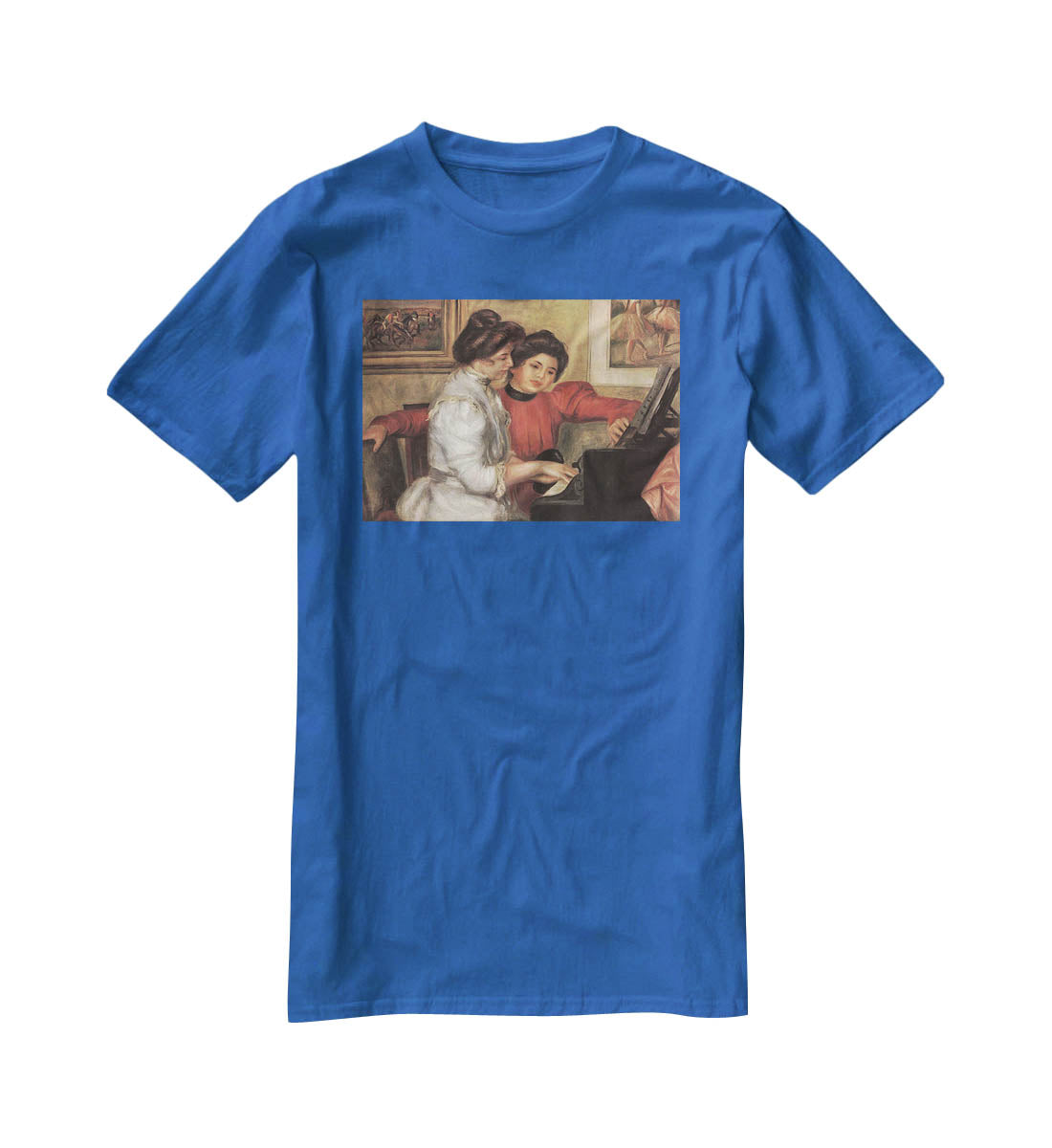 Yvonne and Christine Lerolle at the piano by Renoir T-Shirt - Canvas Art Rocks - 2
