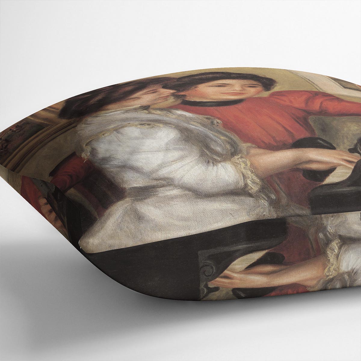 Yvonne and Christine Lerolle at the piano by Renoir Cushion