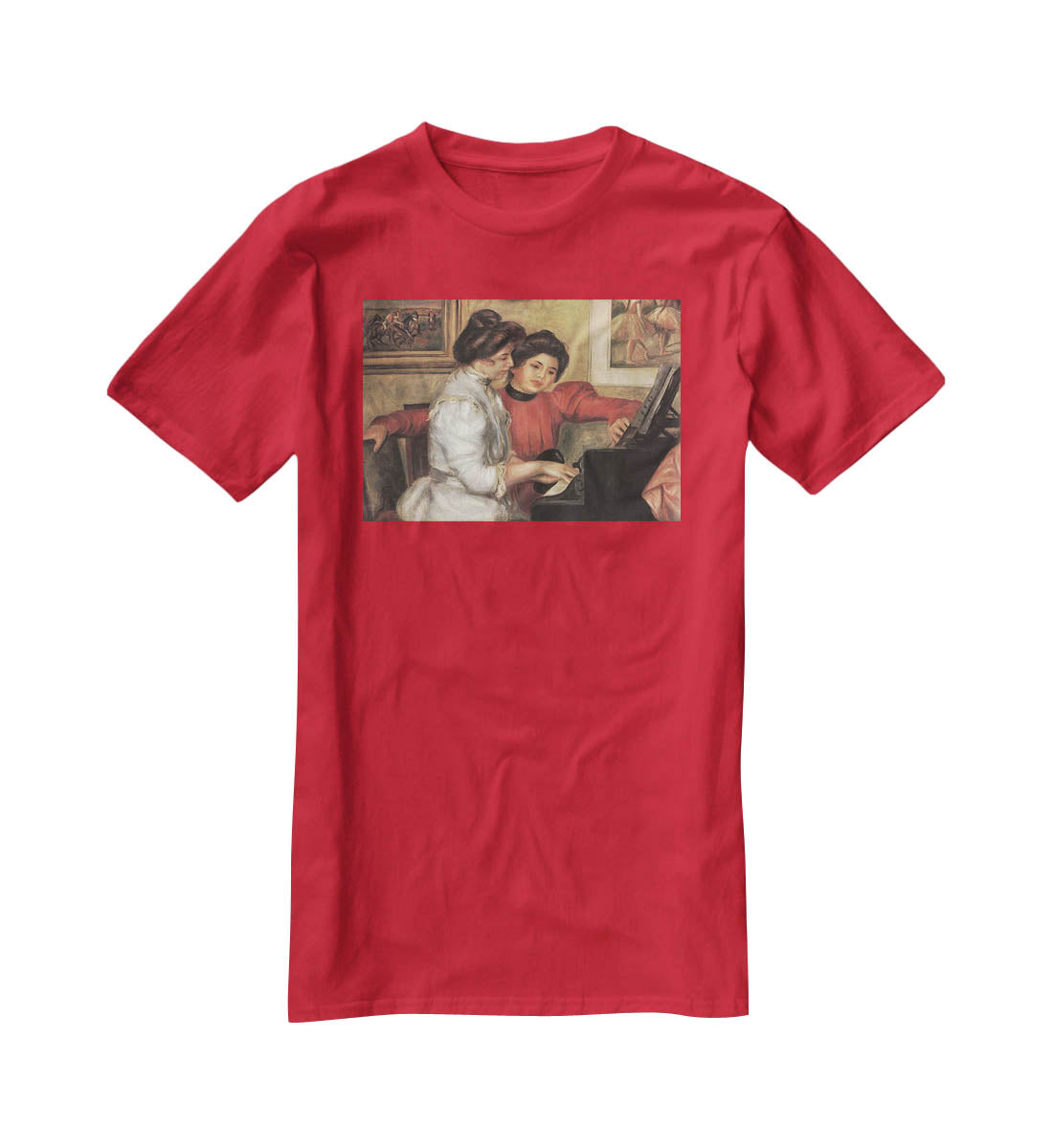 Yvonne and Christine Lerolle at the piano by Renoir T-Shirt - Canvas Art Rocks - 4