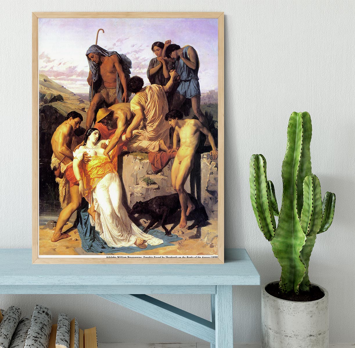 Zenobia 1850 By Bouguereau Framed Print - Canvas Art Rocks - 4
