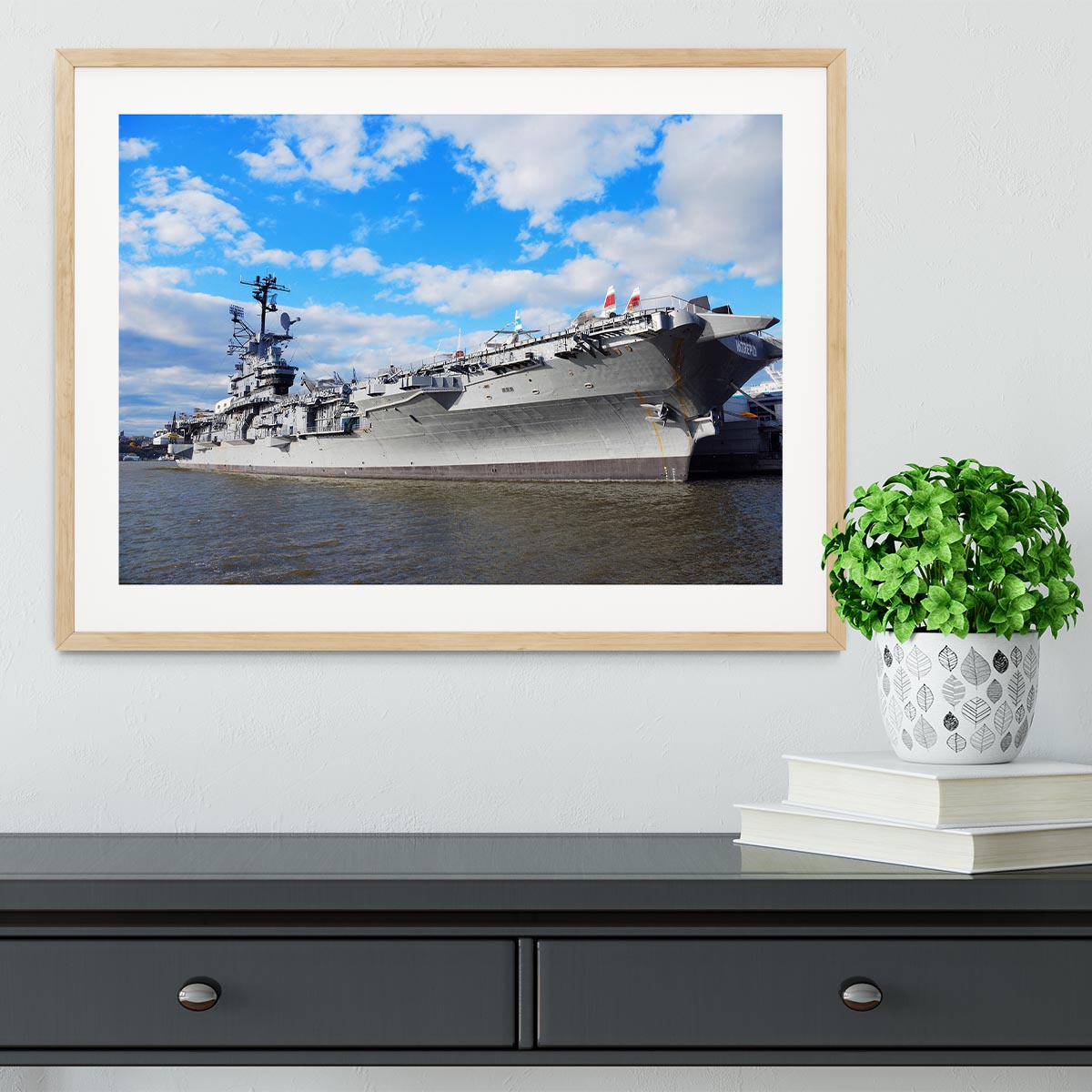 aircraft carriers built during World War II Framed Print - Canvas Art Rocks - 3