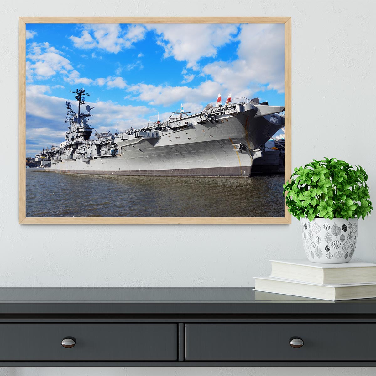 aircraft carriers built during World War II Framed Print - Canvas Art Rocks - 4
