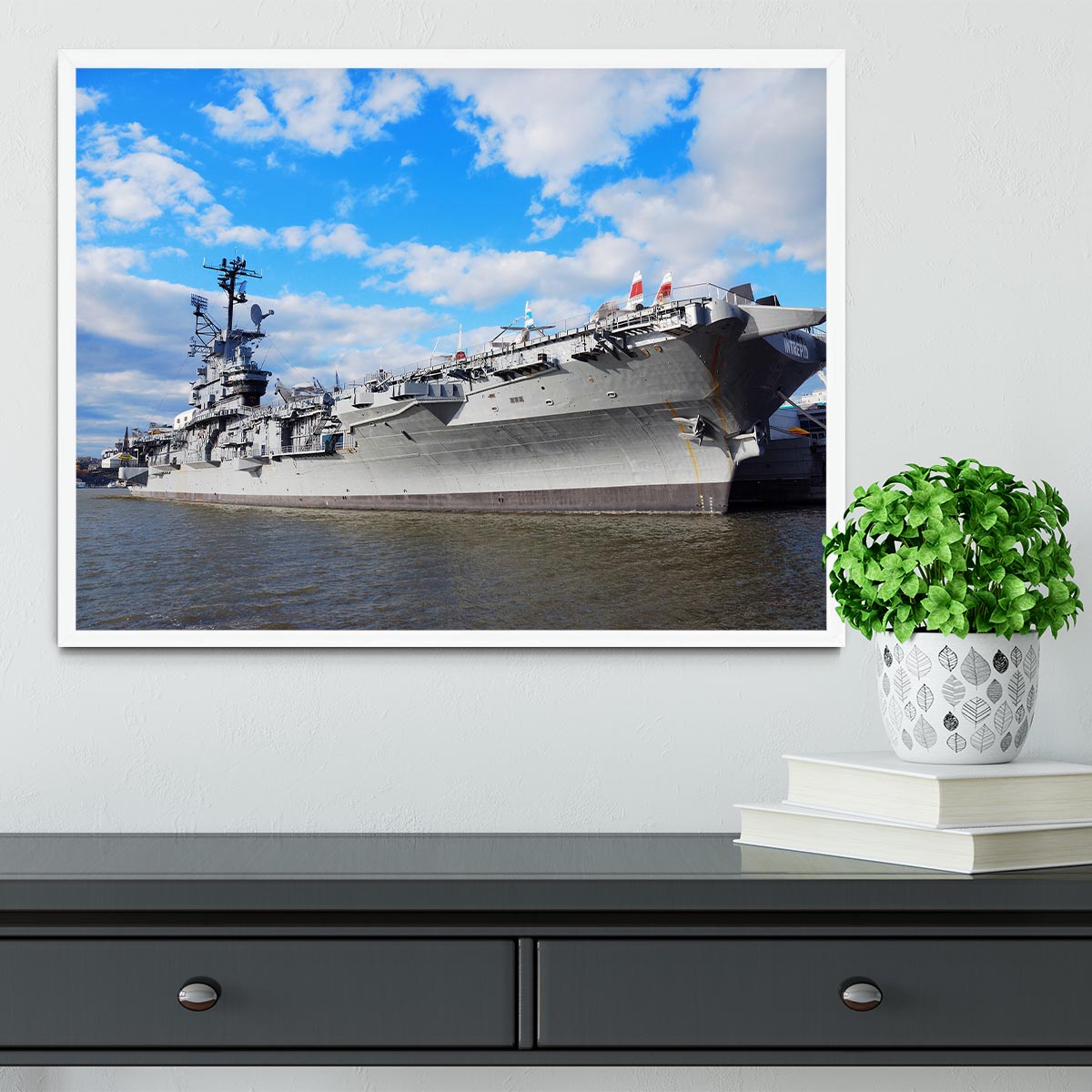 aircraft carriers built during World War II Framed Print - Canvas Art Rocks -6