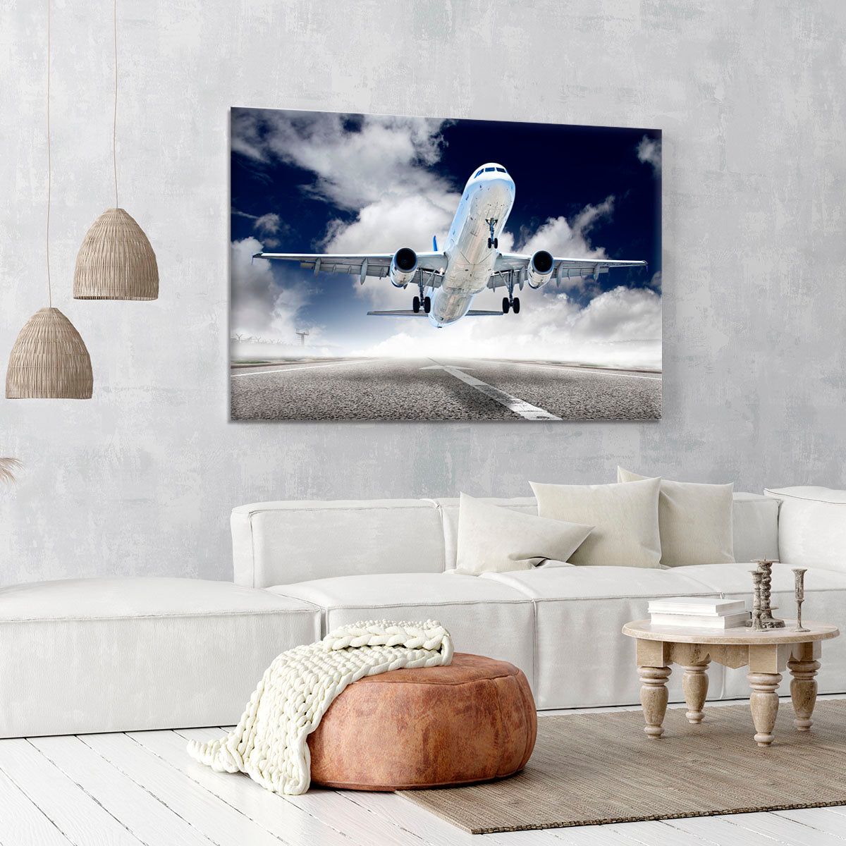 airplane take-off Canvas Print or Poster - Canvas Art Rocks - 6