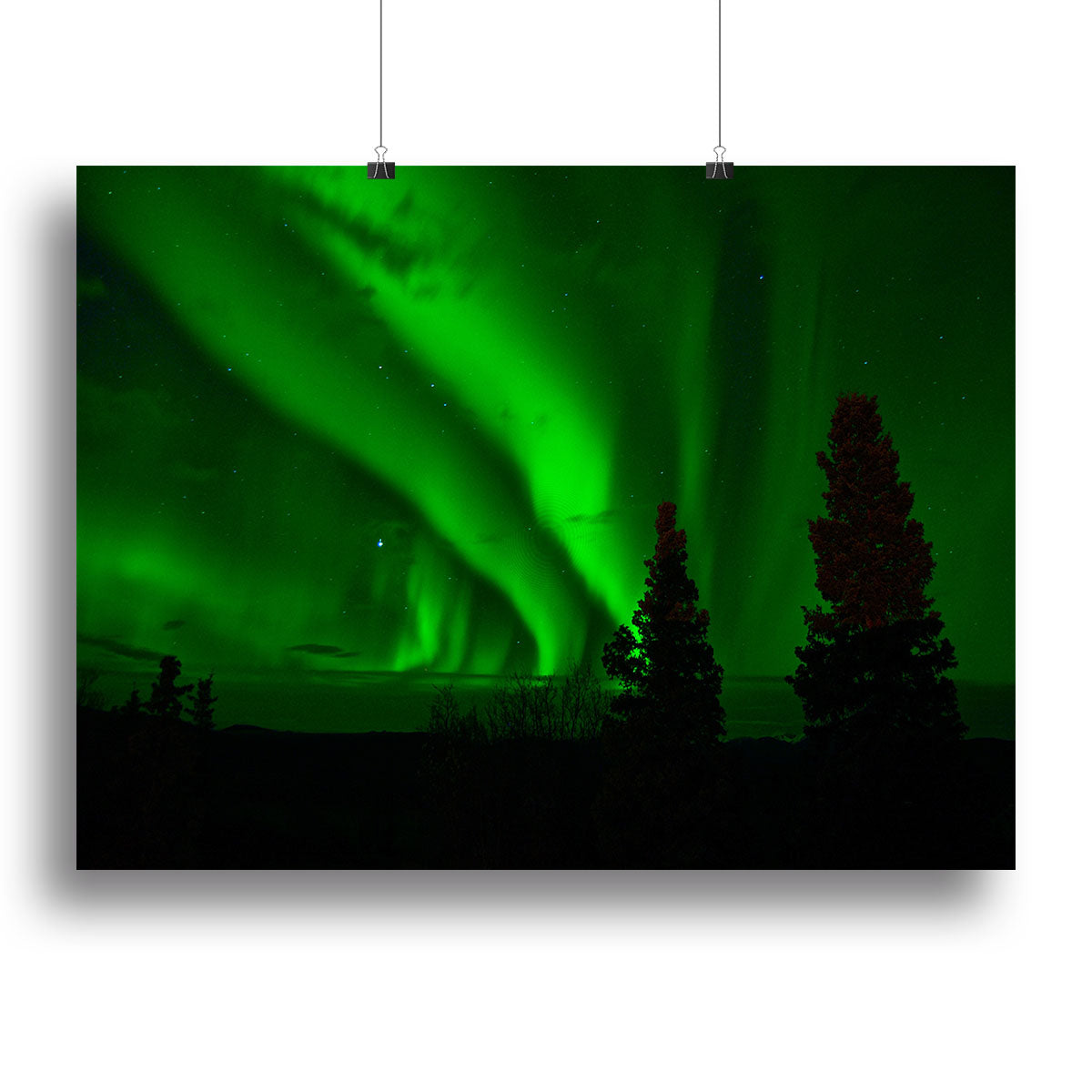 Aurora Over Lake Canvas Print or Poster