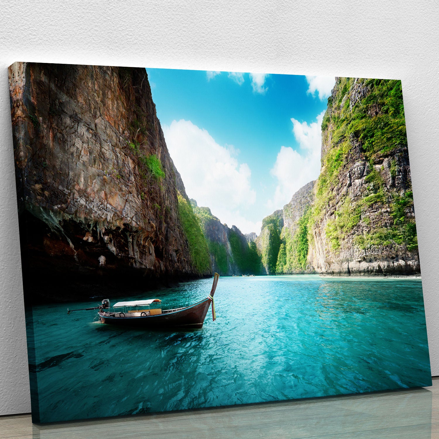 bay at Phi phi island in Thailand Canvas Print or Poster - Canvas Art Rocks - 1