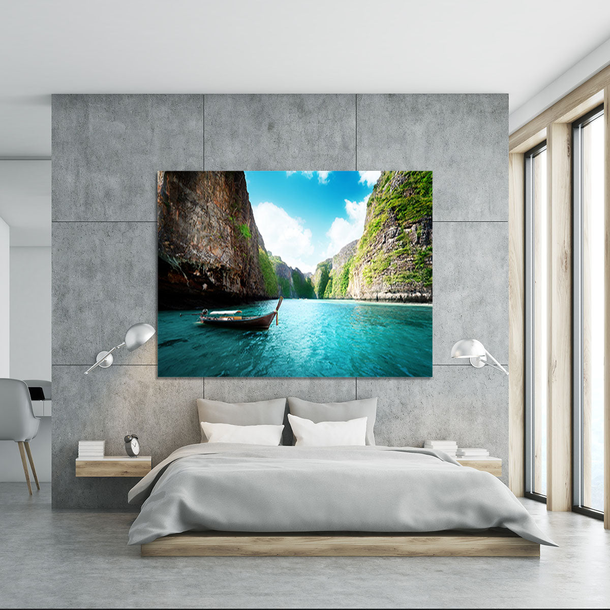 bay at Phi phi island in Thailand Canvas Print or Poster - Canvas Art Rocks - 5