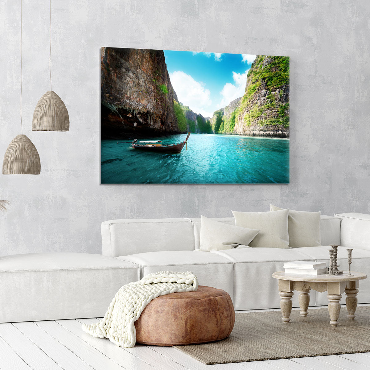 bay at Phi phi island in Thailand Canvas Print or Poster - Canvas Art Rocks - 6