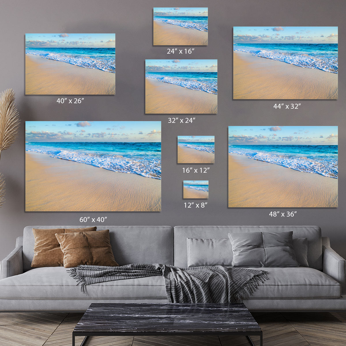 beach and beautiful tropical sea Canvas Print or Poster - Canvas Art Rocks - 7