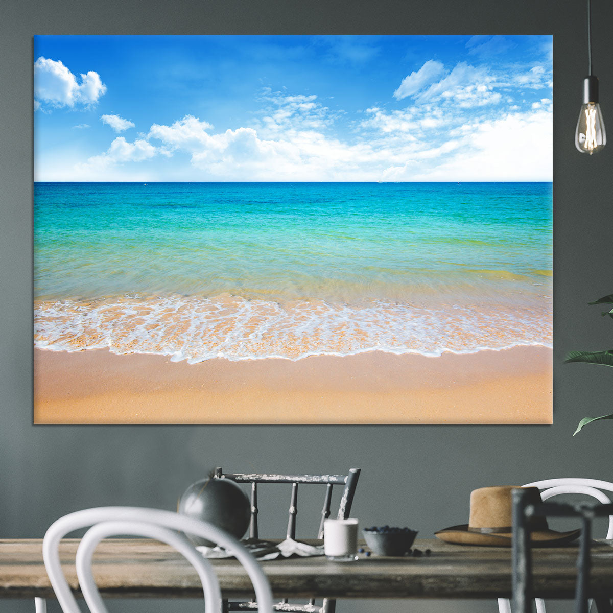 beach and tropical sea Canvas Print or Poster - Canvas Art Rocks - 3