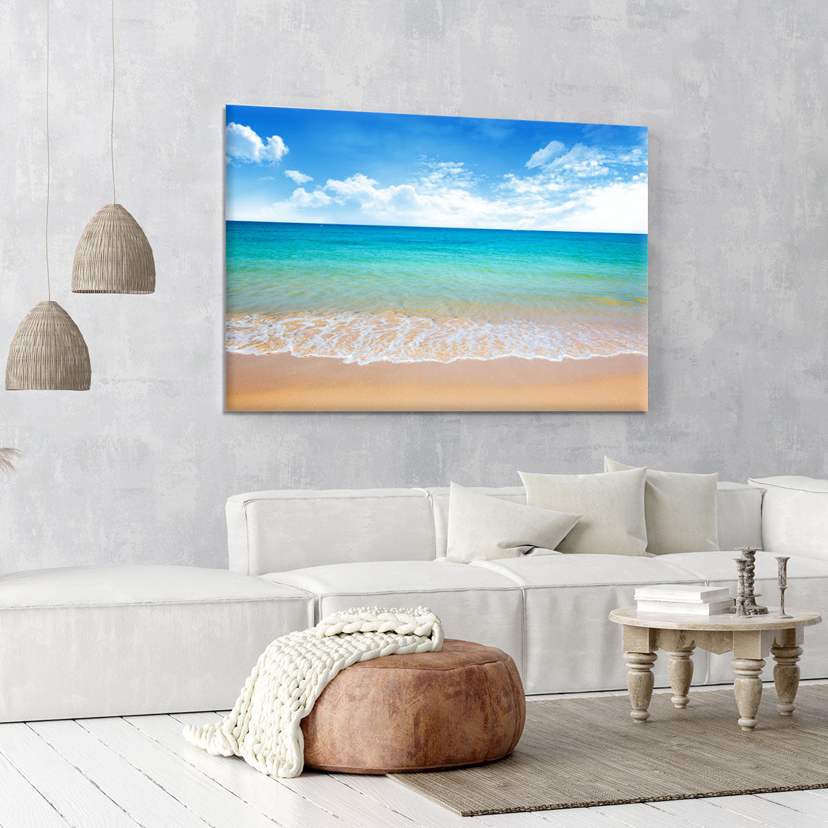 beach and tropical sea Canvas Print or Poster - Canvas Art Rocks - 6