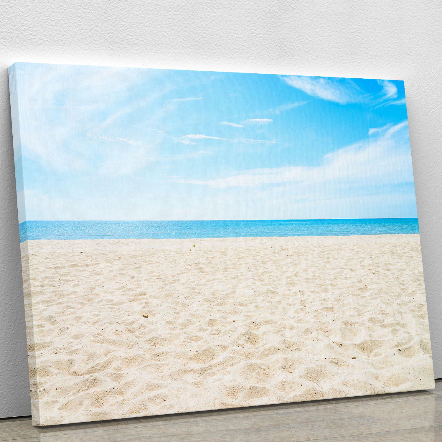 beach background with copy space Canvas Print or Poster - Canvas Art Rocks - 1