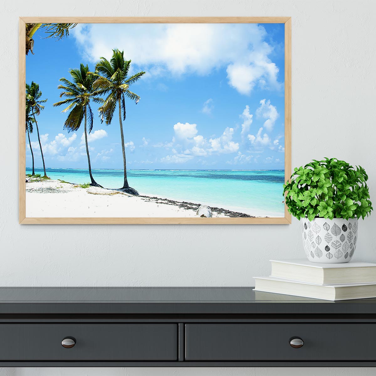 beaches Framed Print - Canvas Art Rocks - 4