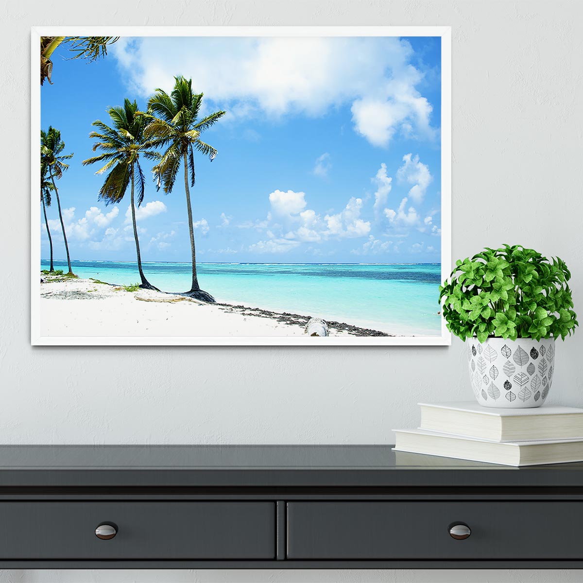 beaches Framed Print - Canvas Art Rocks -6