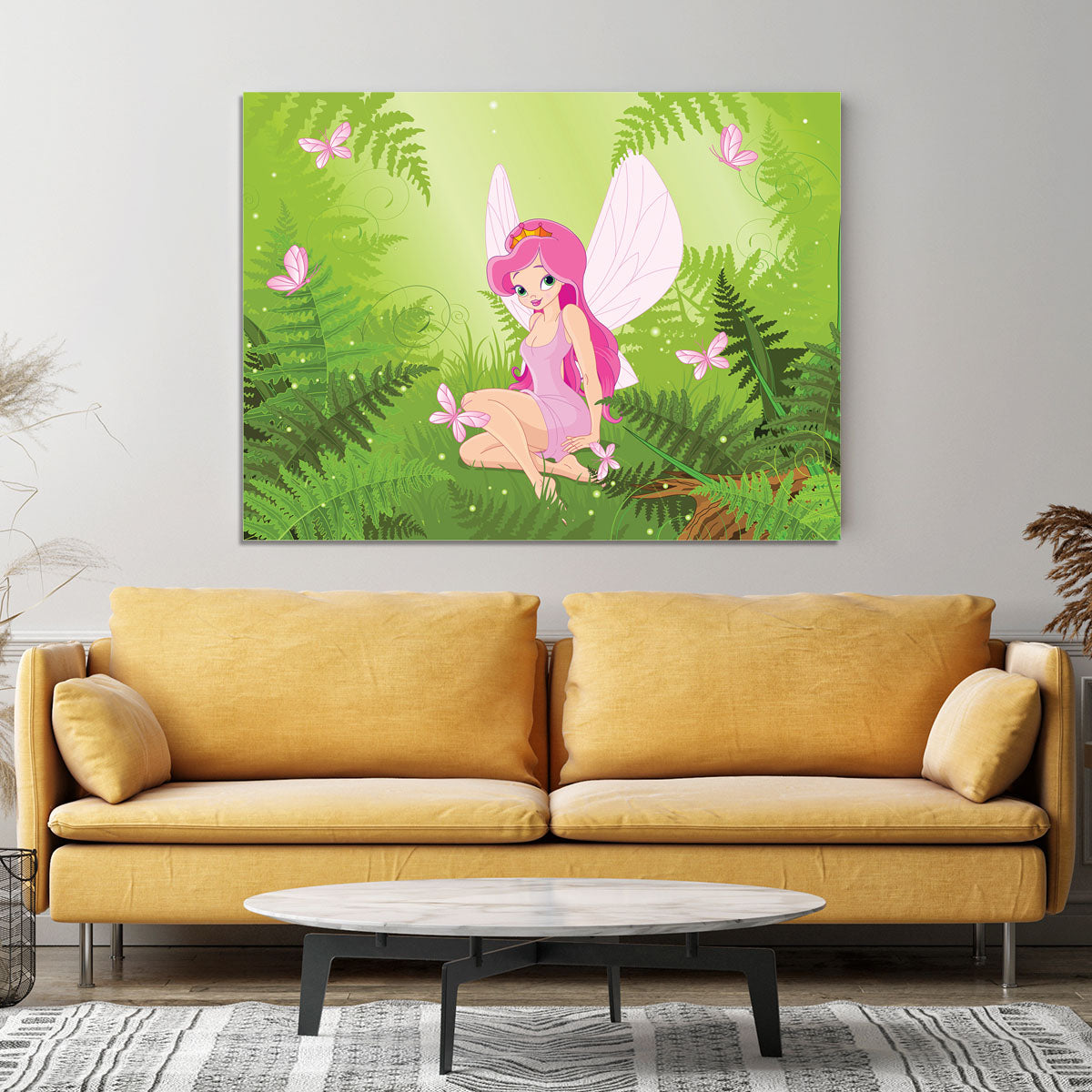 cute fairy into magic forest Canvas Print or Poster - Canvas Art Rocks - 4