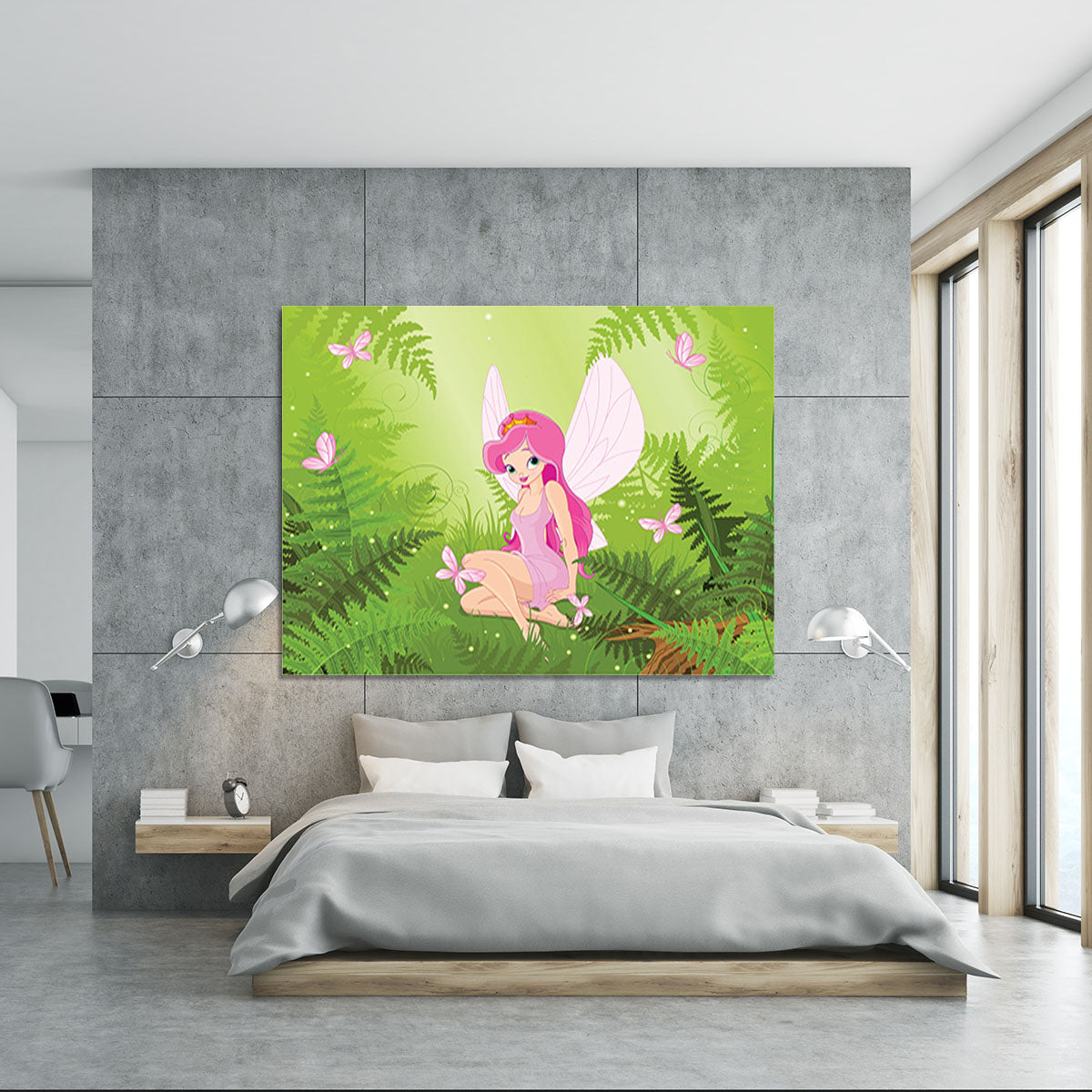 cute fairy into magic forest Canvas Print or Poster - Canvas Art Rocks - 5