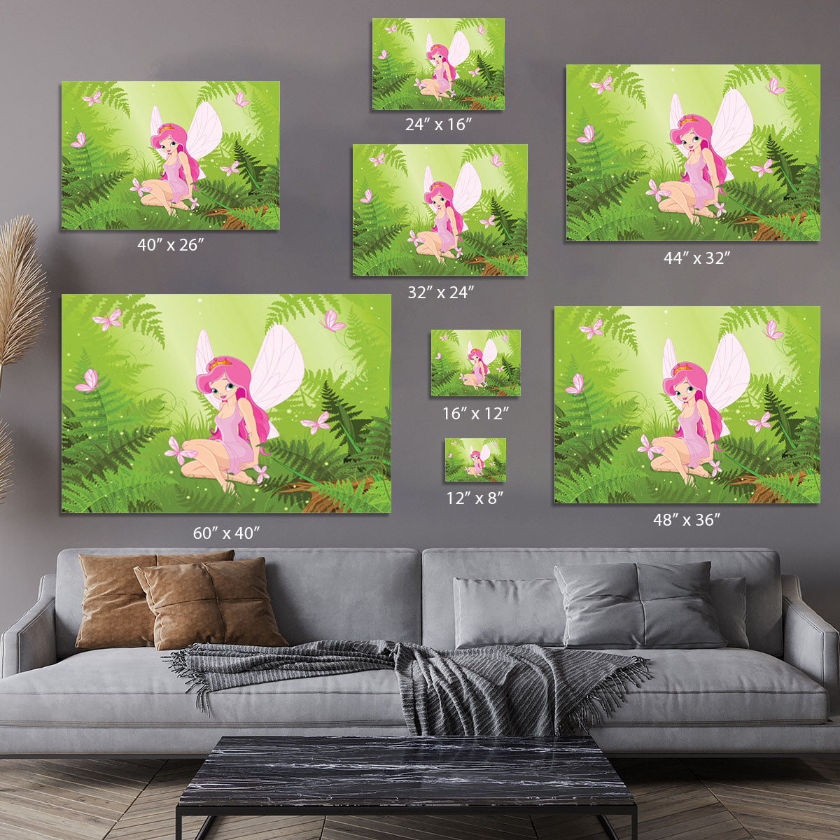 cute fairy into magic forest Canvas Print or Poster - Canvas Art Rocks - 7