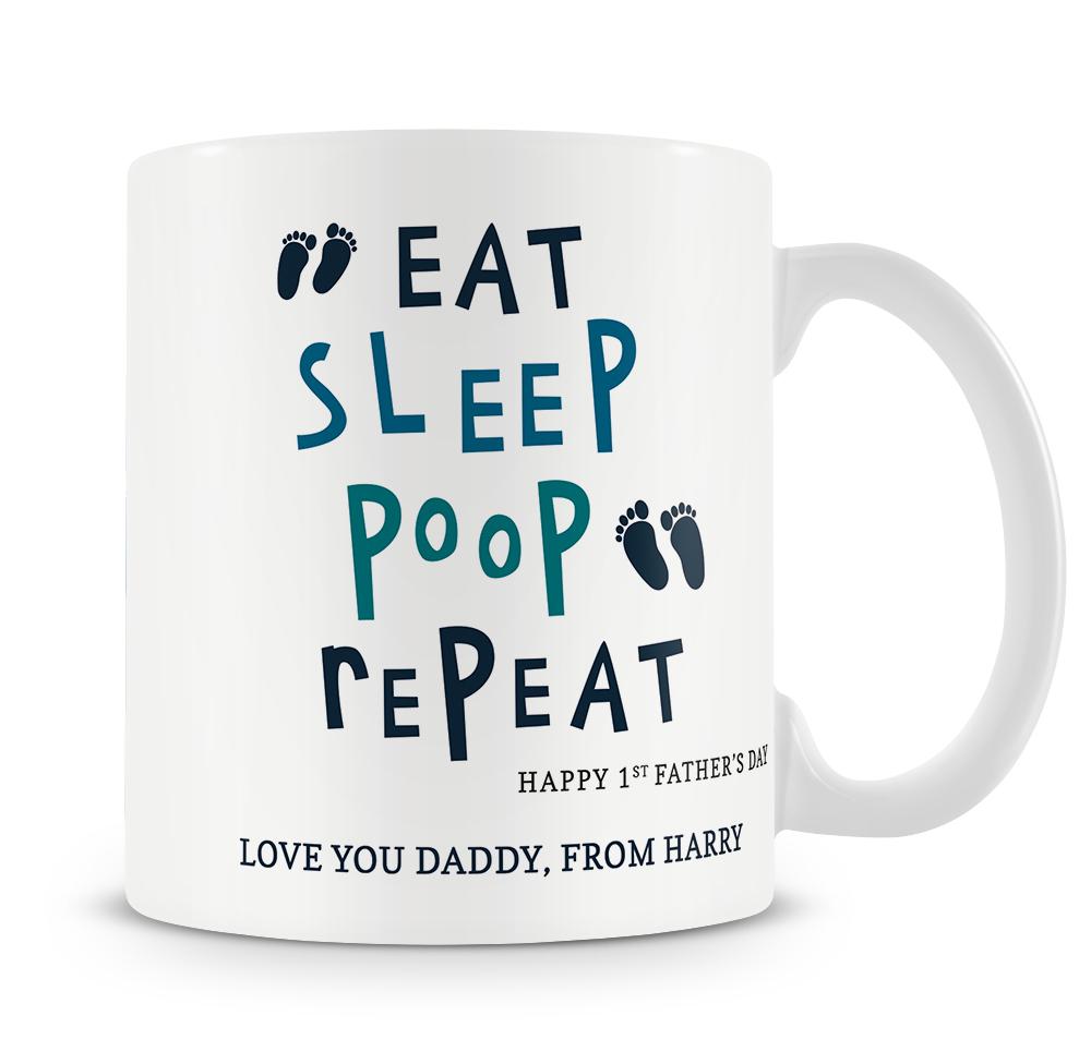 Personalised First Fathers Day Mug