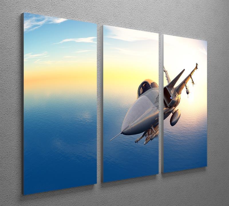 fighter 2 3 Split Panel Canvas Print - Canvas Art Rocks - 2