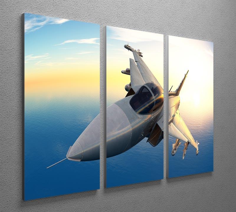 fighter 3 Split Panel Canvas Print - Canvas Art Rocks - 2