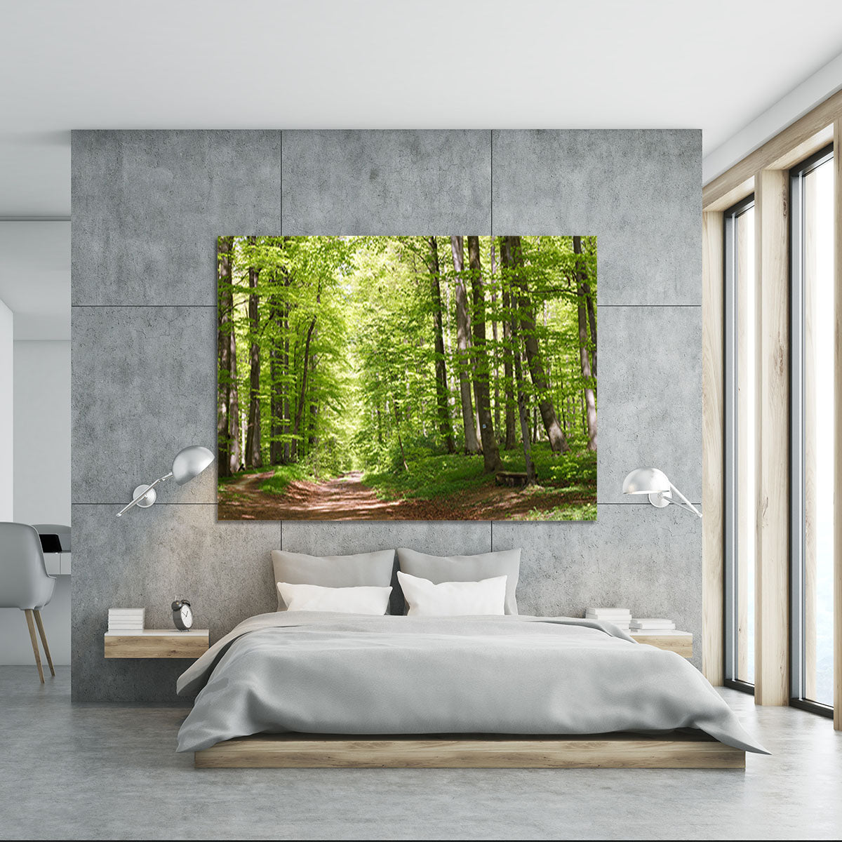 forest during spring Canvas Print or Poster - Canvas Art Rocks - 5