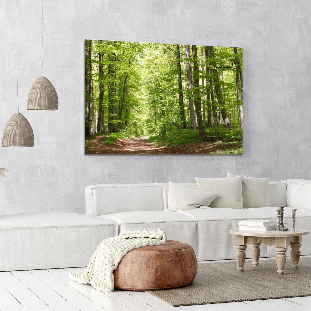 forest during spring Canvas Print or Poster - Canvas Art Rocks - 6