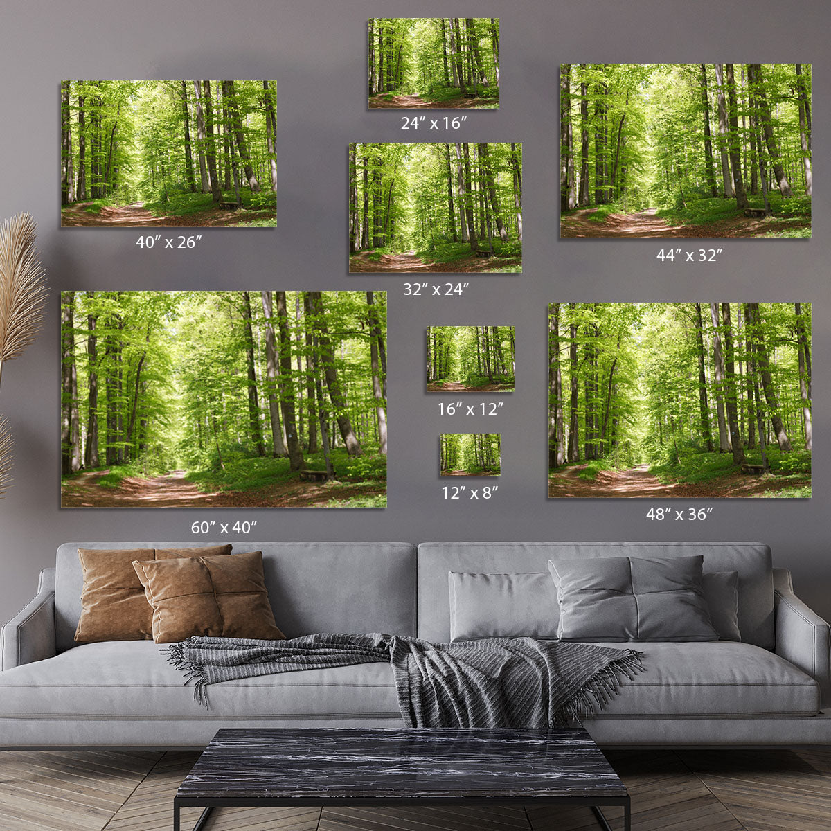 forest during spring Canvas Print or Poster - Canvas Art Rocks - 7